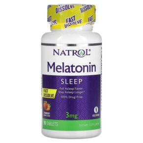 Natrol Melatonin Fast Dissolve Strawberry 3 mg 90 viên 047469060763