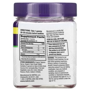 Natrol Melatonin Max Sleep Blueberry 10 mg 80 Gummies 047469079796