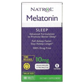 Natrol Melatonin Sleep Time Release 10 mg 100 viên 047469072797