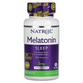 Natrol Melatonin Time Release Extra Strength 5 mg 100 viên 047469048372