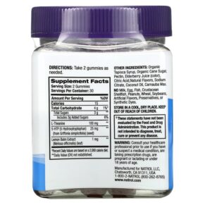 Natrol Relax+ Day Calm Fruit Punch 60 Gummies 047469076351