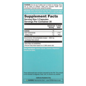 Natural Balance Glucomannan Maximum Strength 666 mg 90 Capsules 047868804449