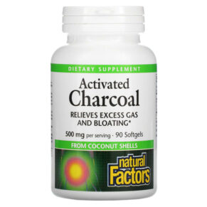 Natural Factors Activated Charcoal 250 mg 90 viên 068958017020