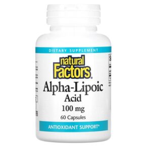Natural Factors Alpha-Lipoic Acid 100 mg 60 viên 068958020952