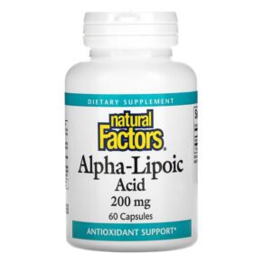 Natural Factors Alpha-Lipoic Acid 200 mg 60 viên 068958020983