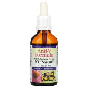Natural Factors Anti-V Formula + Clinically Proven Echinamide 1.7 fl oz (50 ml) 068958047508