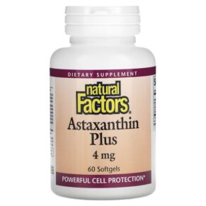 Natural Factors Astaxanthin Plus 4 mg 60 viên 068958010137