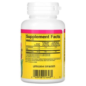 Natural Factors Big Friends Magnesium Citrate Bubble Gum 50 mg 60 Chewable Tablets 068958016481