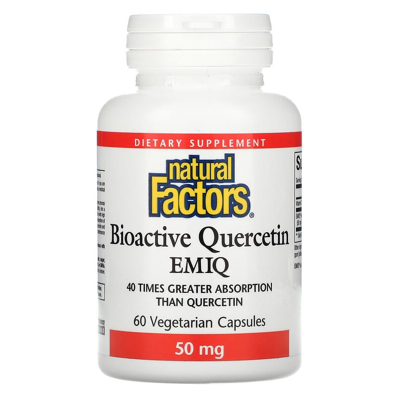 Natural Factors Bioactive Quercetin EMIQ 50 mg 60 Vegetarian Capsule 1 Natural Factors Bioactive Quercetin EMIQ 50 mg 60 viênule 068958013817