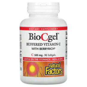 Natural Factors BioCgel Buffered Vitamin C + BerryRich 500 mg 90 viên 068958013534