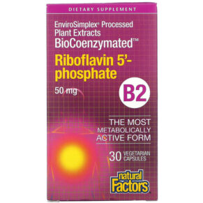 Natural Factors BioCoenzymated B2 Riboflavin 5'-Phosphate 50 mg 30 viên 068958012490