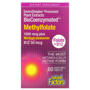 Natural Factors BioCoenzymated Methylfolate 1.000 mcg 60 Quick Melt viên 068958012414