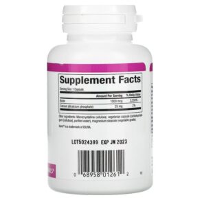 Natural Factors Biotin 1.000 mcg 90 Vegetarian Capsules 068958012612