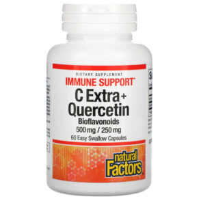Natural Factors C Extra + Quercetin 60 Easy Swallow viên 068958013985