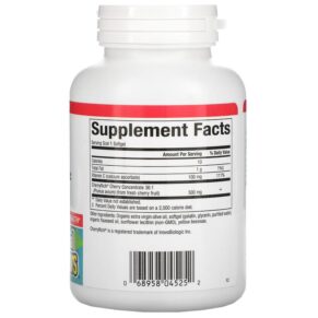 Natural Factors Cherry Concentrate Super Strength 500 mg 90 Softgels 068958045252