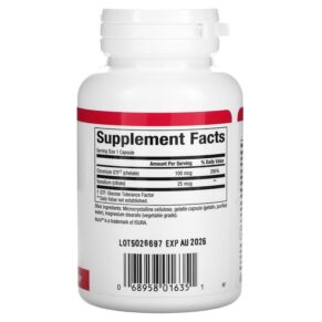 Natural Factors Chromium & Vanadium 125 mcg 90 Capsules 068958016351