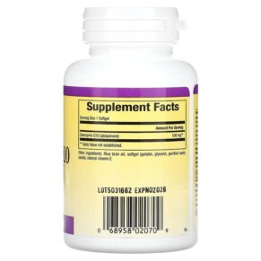 Natural Factors Coenzyme Q10 100 mg 30 Softgels 068958020709