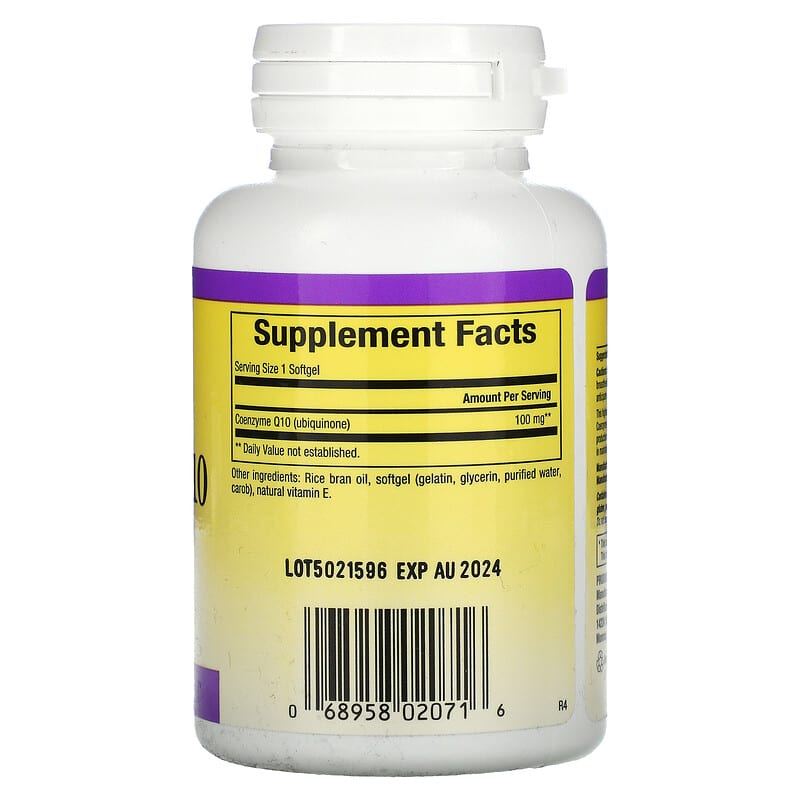 Natural Factors Coenzyme Q10 100 mg 60 Softgels 8 Thành phần vi chất Natural Factors Coenzyme Q10 100 mg 60 viên 068958020716