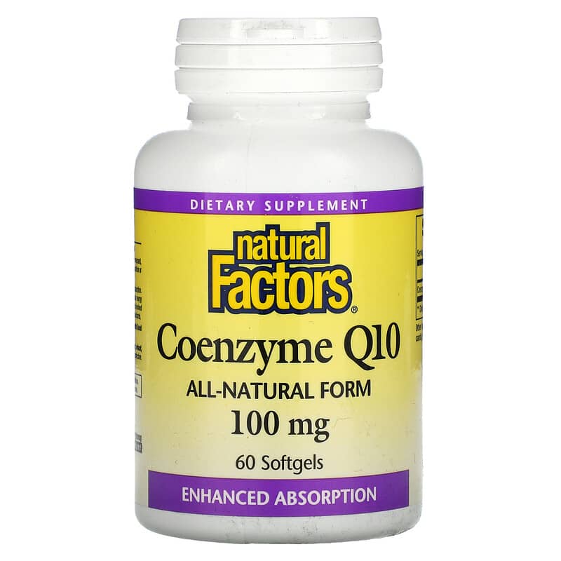 Natural Factors Coenzyme Q10 100 mg 60 Softgels 1 Natural Factors Coenzyme Q10 100 mg 60 viên 068958020716