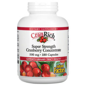 Natural Factors CranRich Super Strength Cranberry Concentrate 500 mg 180 viên 068958045139