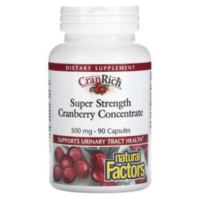 Natural Factors CranRich Super Strength Cranberry Concentrate 500 mg 90 viên 068958045122