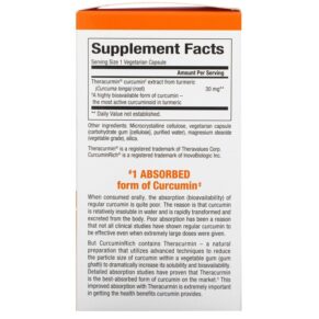 Natural Factors CurcuminRich Theracurmin 120 Vegetarian Capsules 068958045399