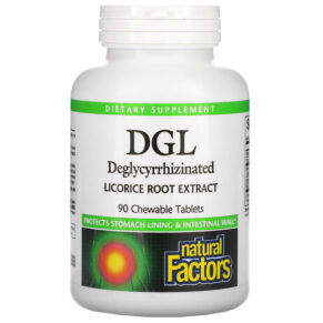 Natural Factors DGL Deglycyrrhizinated Licorice Root Extract 90 viên 068958045085