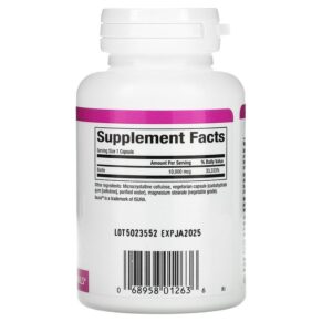 Natural Factors Extra Strength Biotin 10.000 mcg 60 Vegetarian Capsules 068958012636