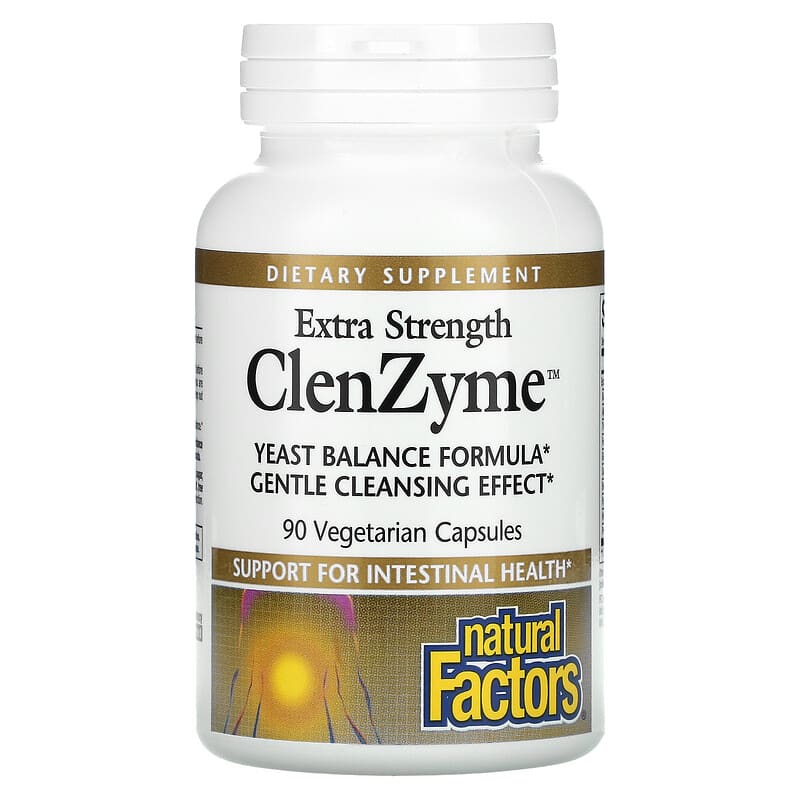 Natural Factors Extra Strength ClenZyme 90 Vegetarian Capsules 1 Natural Factors Extra Strength ClenZyme 90 viên 068958017266