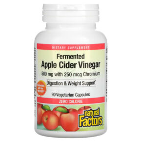 Natural Factors Fermented Apple Cider Vinegar 500 mg 90 viên 068958020570