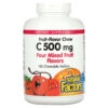 Natural Factors Fruit-Flavor Chew Vitamin C Four Mixed Fruit Flavors 500 mg 180 bánh 068958013367