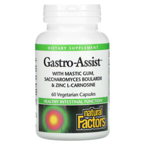 Natural Factors Gastro-Assist + Mastic Gum Saccharomyces Boulardii & Zinc L-Carnosine 60 viên 068958017563