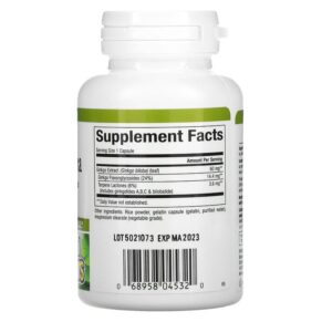 Natural Factors Ginkgo Biloba 60 Capsules 068958045320