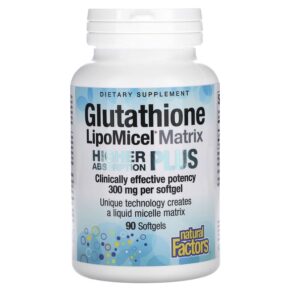 Natural Factors Glutathione LipoMicel Matrix 300 mg 90 viên 068958028613