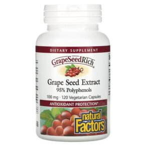 Natural Factors GrapeSeedRich Grape Seed Extract 100 mg 120 viên 068958045405