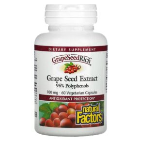 Natural Factors GrapeSeedRich Grape Seed Extract 100 mg 60 viên 068958045351