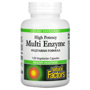 Natural Factors High Potency Multi Enzyme 120 viên 068958017464