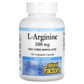 Natural Factors L-Arginine 500 mg 180 viên 068958028088