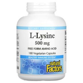 Natural Factors L-Lysine 500 mg 180 viên 068958028248