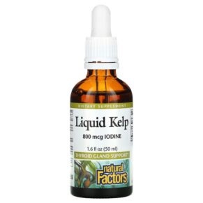 Natural Factors Liquid Kelp 800 mcg 1.6 fl oz (50 ml) 068958029092