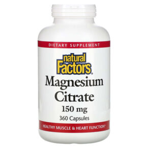 Natural Factors Magnesium Citrate 150 mg 360 viên 068958016559