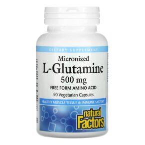 Natural Factors Micronized L-Glutamine 500 mg 90 viên 068958028200