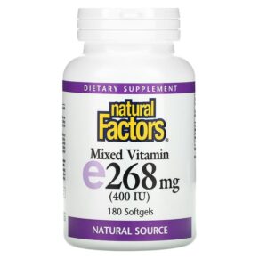 Natural Factors Mixed Vitamin E 268 mg (400 IU) 180 viên 068958014227