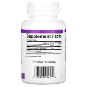 Natural Factors Mixed Vitamin E 268 mg (400 IU) 90 Softgels 068958014210