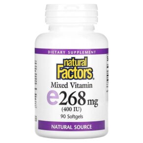 Natural Factors Mixed Vitamin E 268 mg (400 IU) 90 viên 068958014210