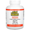 Natural Factors MSM Methyl-Sulfonyl-Methane 1.000 mg 180 viên 068958026534