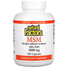Natural Factors MSM Methyl-Sulfonyl-Methane 1.000 mg 180 viên 068958026534