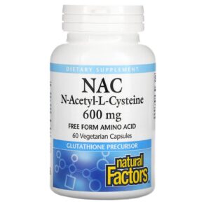 Natural Factors NAC N-Acetyl-L-Cysteine 600 mg 60 viên 068958028187