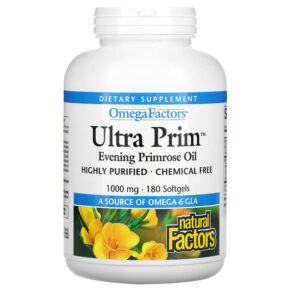 Natural Factors OmegaFactors Ultra Prim Evening Primrose Oil 1000 mg 180 viên 068958023656