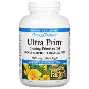 Natural Factors OmegaFactors Ultra Prim Evening Primrose Oil 1000 mg 240 viên 068958083667